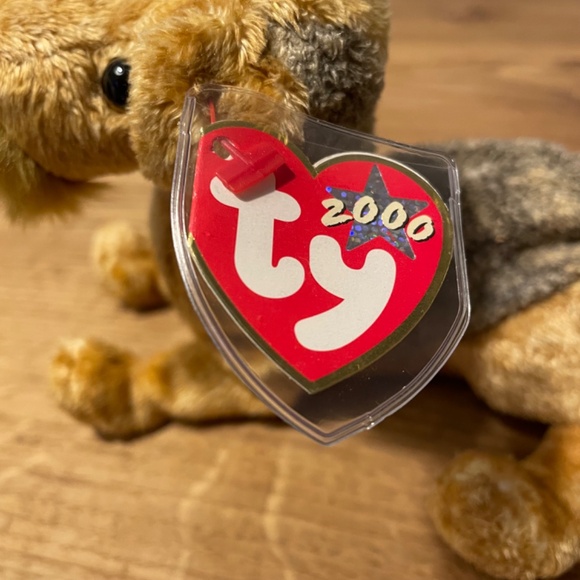 Ty Beanie Babies Whiskers Dog Brown 2000 – New Tag Protector VINTAGE - Picture 6 of 8